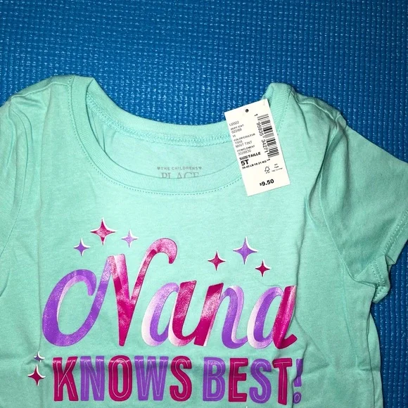 NWT The Children’s Place Light Green Shirt    Size 5T - Picture 2 of 2